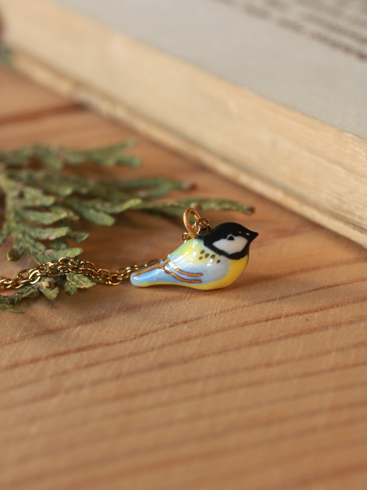 Great tit necklace