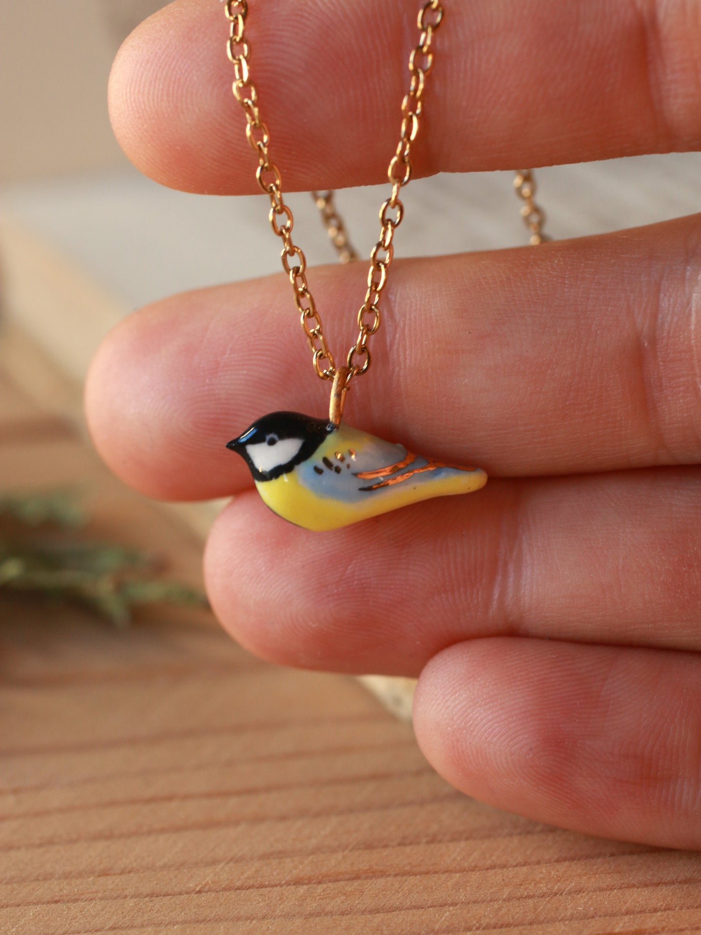 Great tit necklace