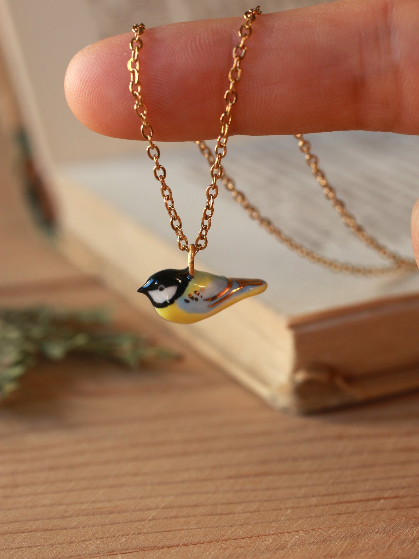 Great tit necklace