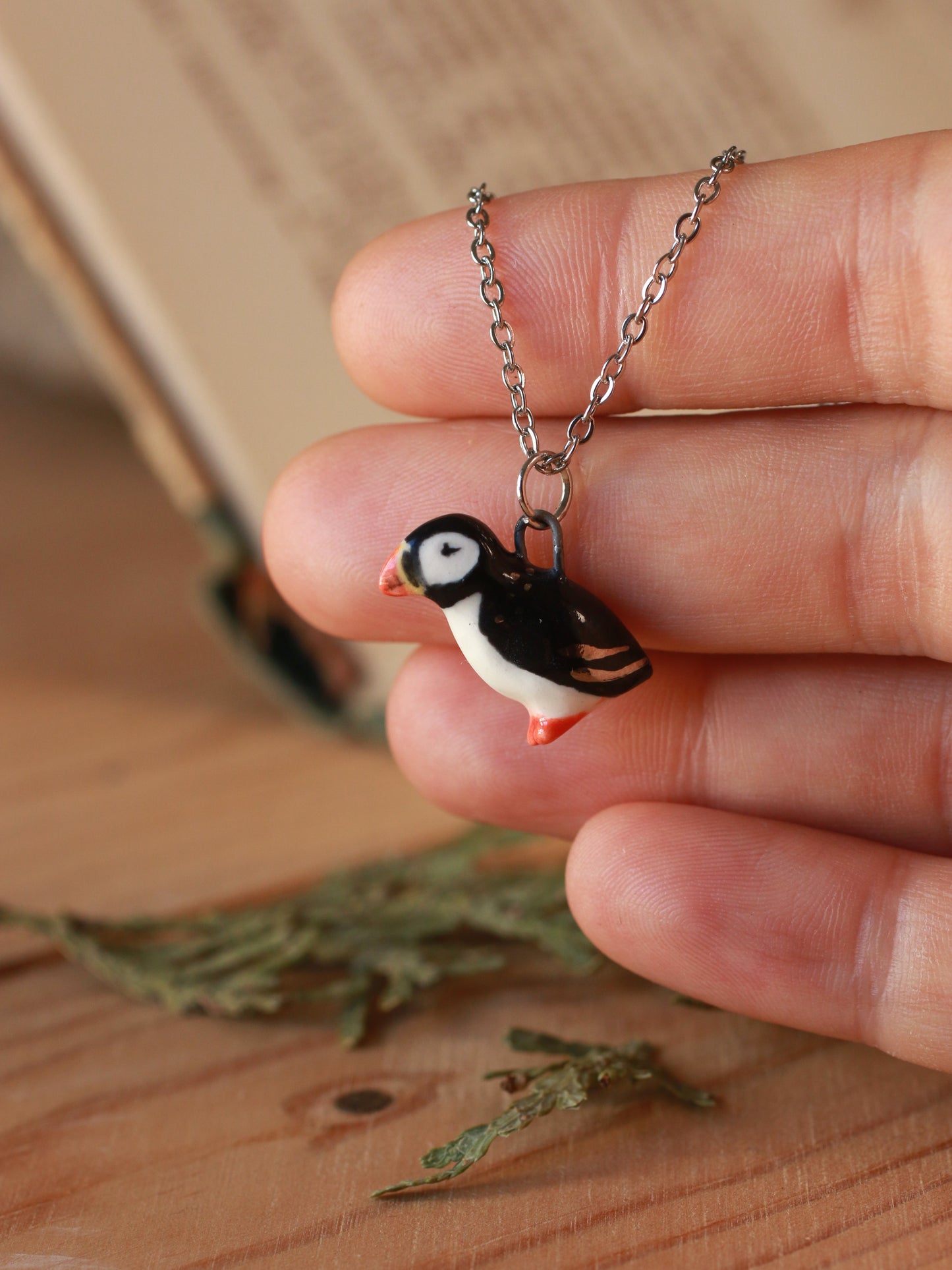 Puffin necklace