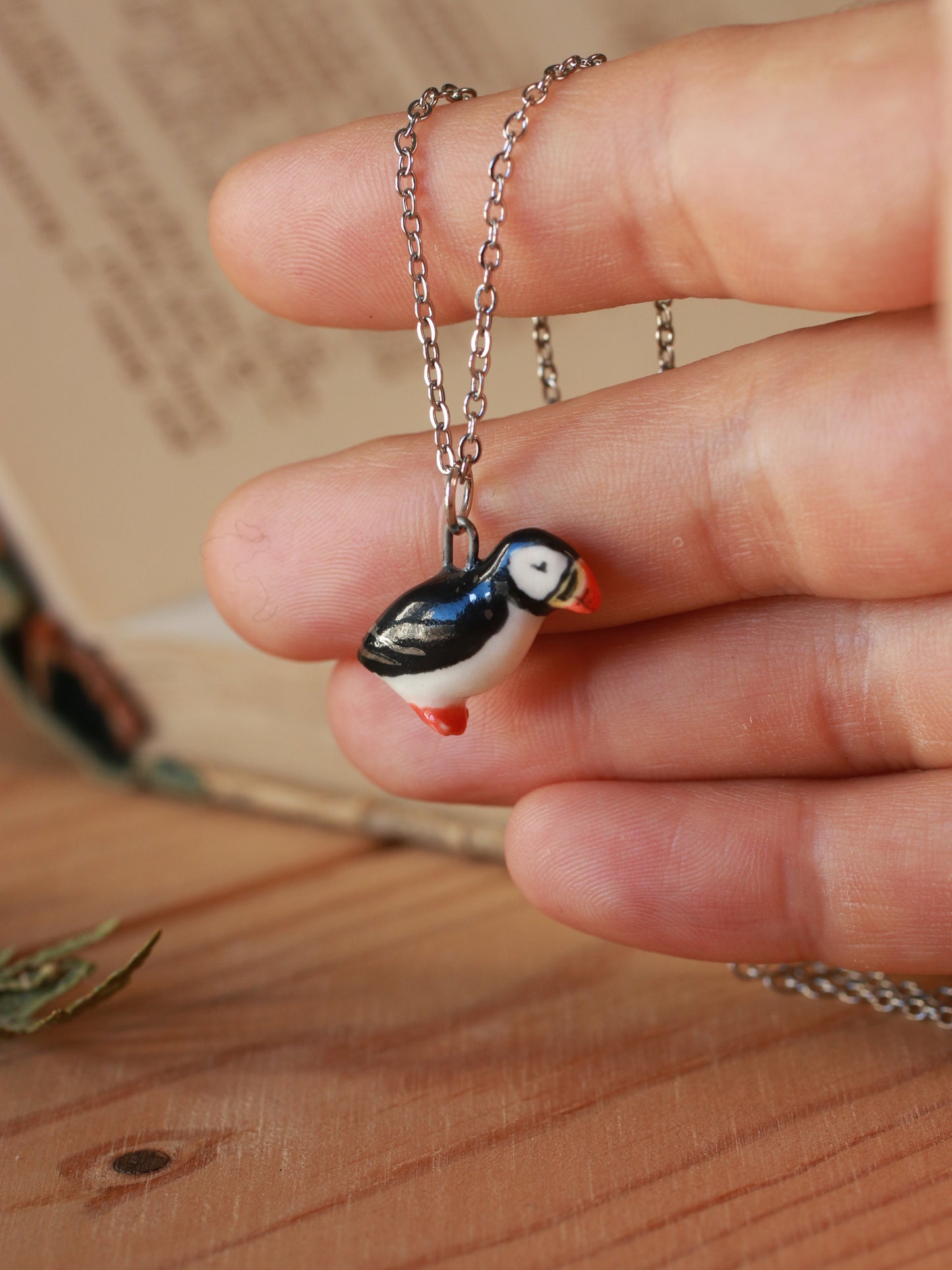 Puffin necklace