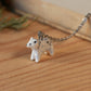 Snow leopard necklace
