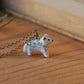 Snow leopard necklace