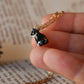 Tuxedo cat necklace