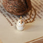 Baby owl necklace - in a nutshell box