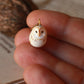 Baby owl necklace - in a nutshell box