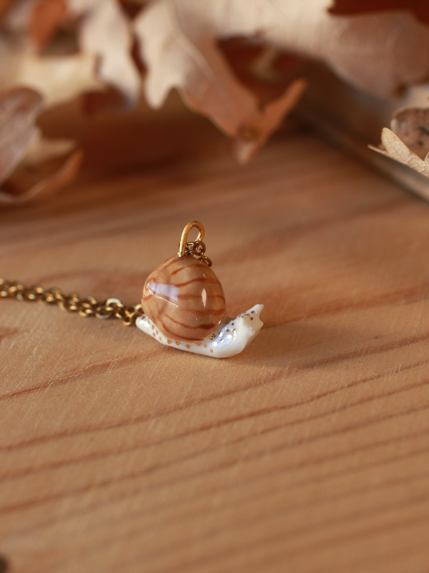 Snail necklace