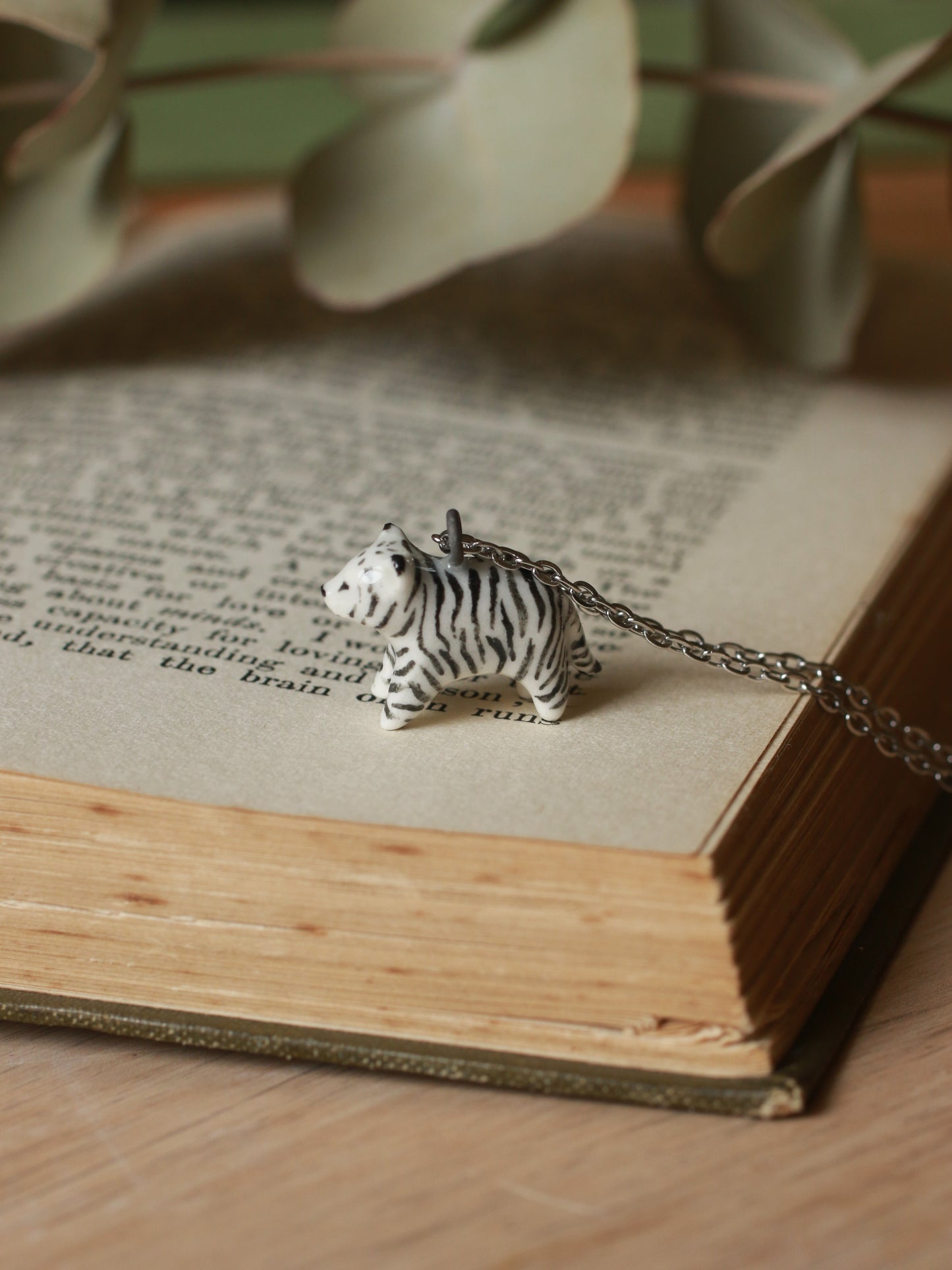 Ceramic Tiger necklace