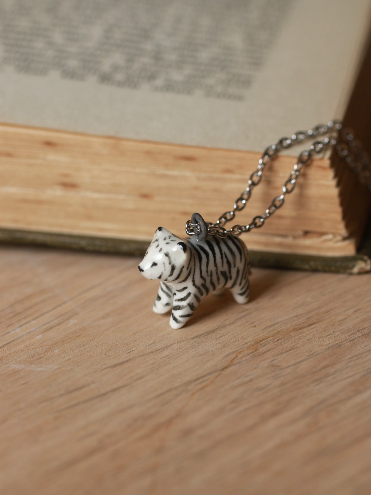 Ceramic Tiger necklace