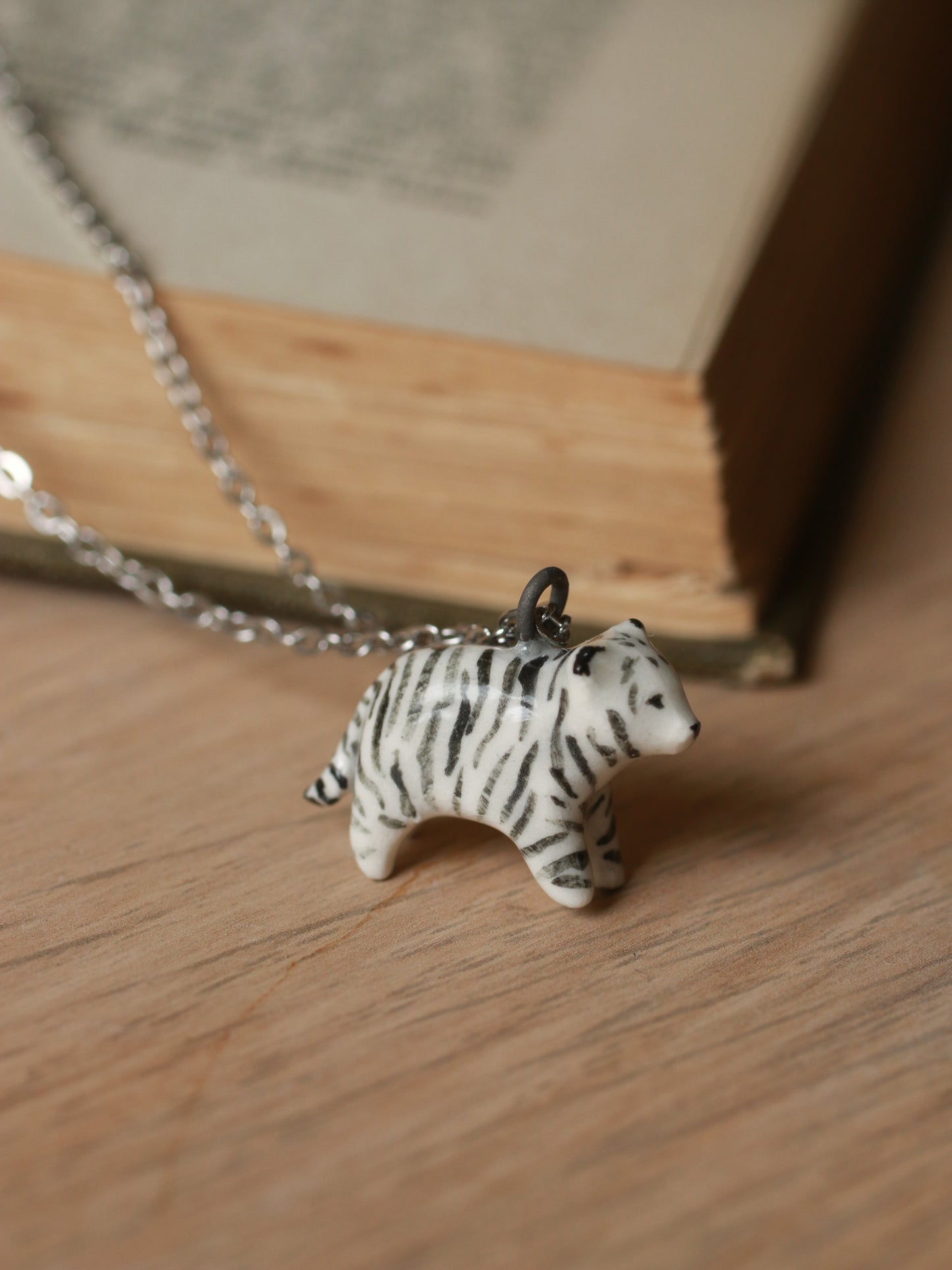 Ceramic Tiger necklace