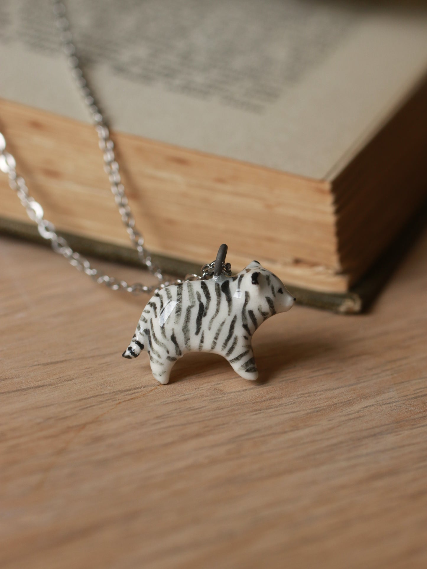 Ceramic Tiger necklace