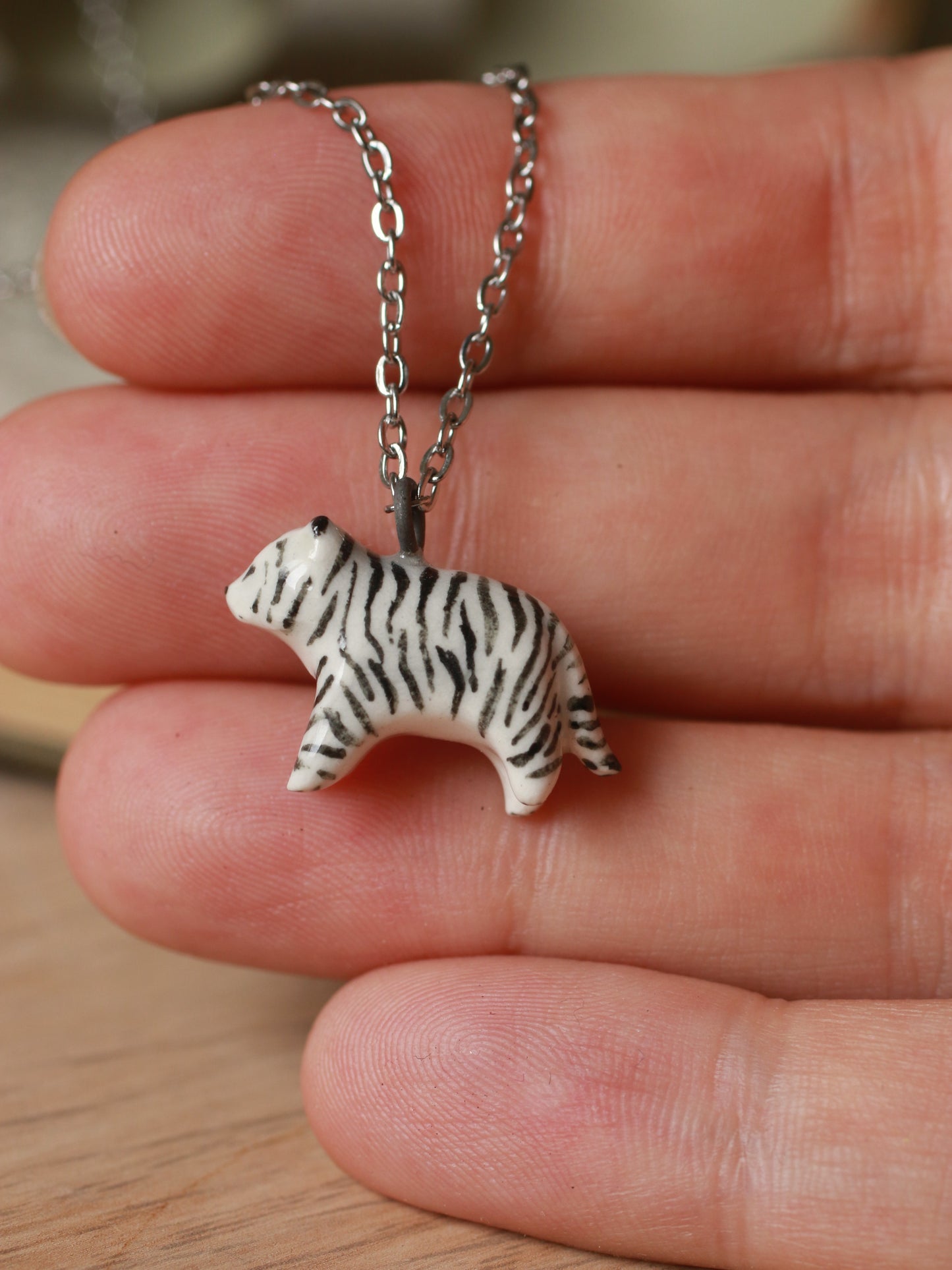 Ceramic Tiger necklace