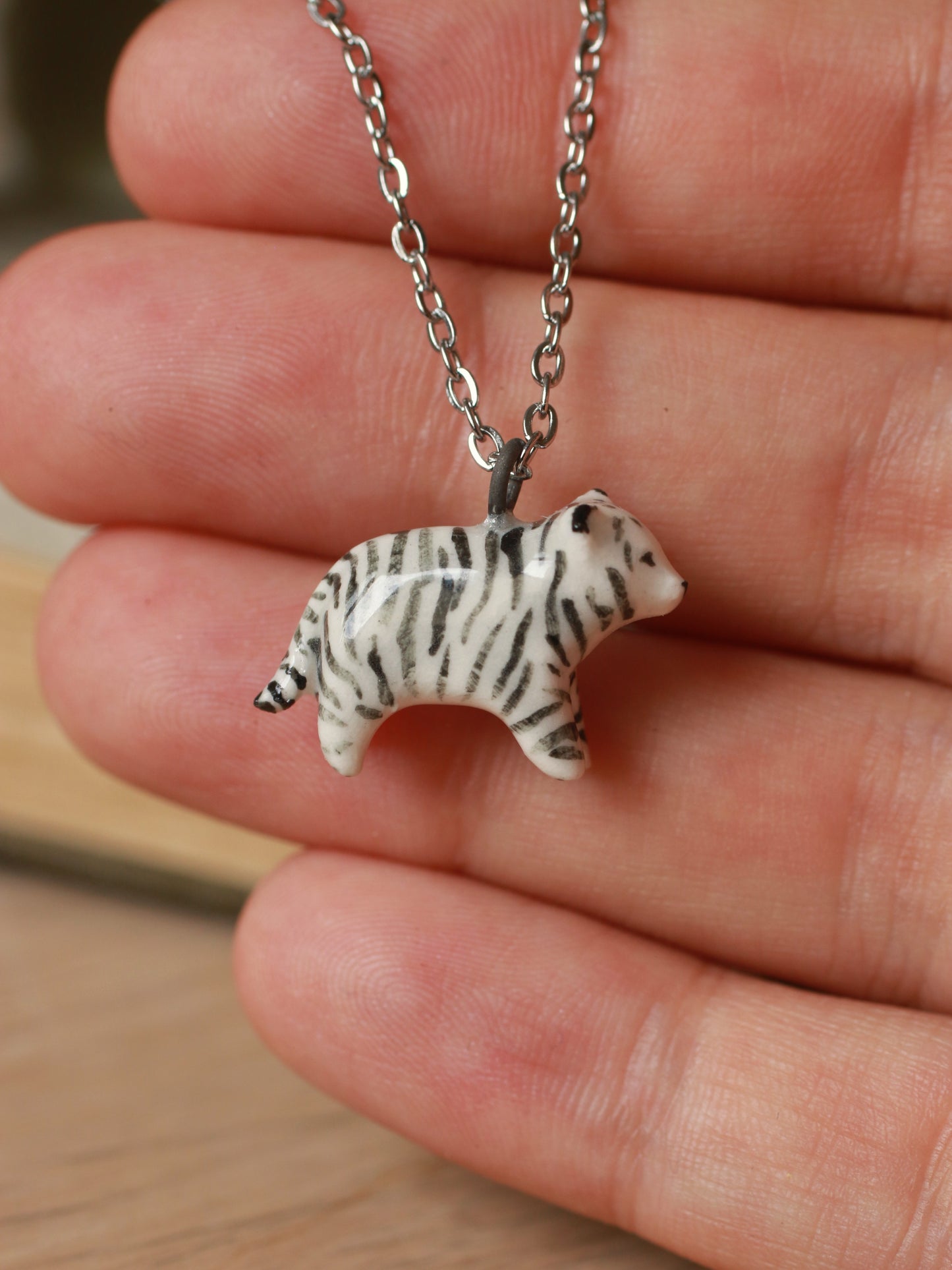 Ceramic Tiger necklace