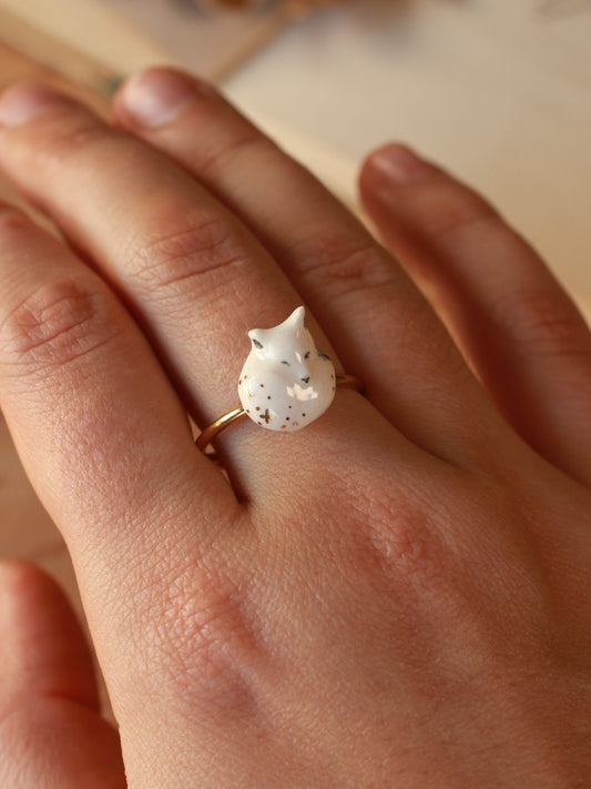 Arctic fox ring