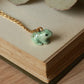 Frog necklace - 22k gold details