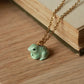 Frog necklace - 22k gold details