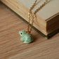 Frog necklace - 22k gold details