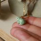 Frog necklace - 22k gold details