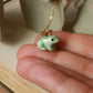 Frog necklace - 22k gold details