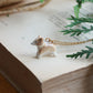 Ceramic corgi necklace