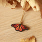 Monarch butterfly - wooden necklace