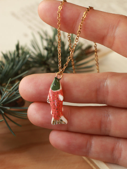 Salmon necklace