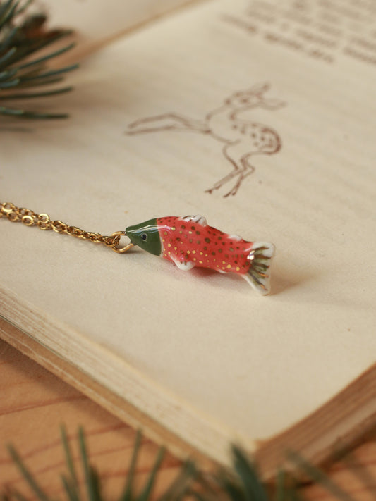 Salmon necklace