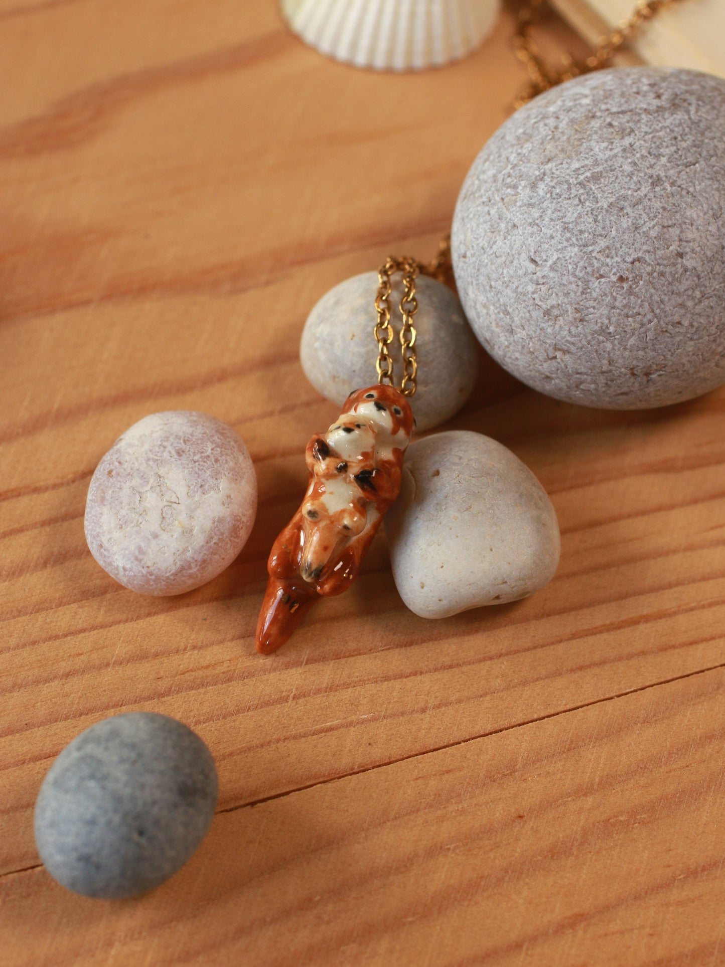 Otter mom with otter pup