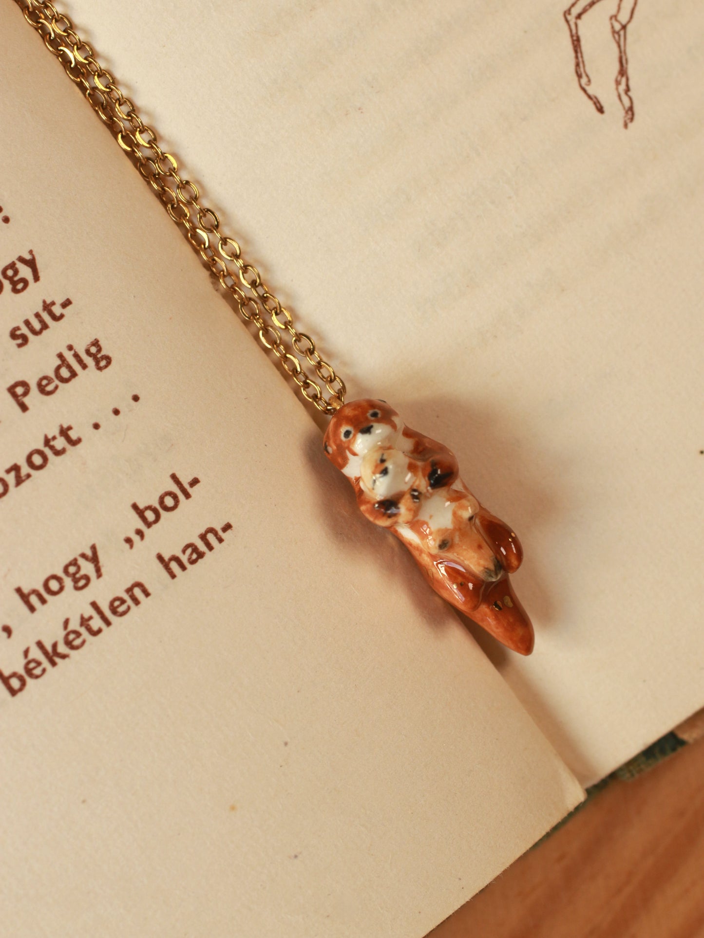 Otter mom with otter pup