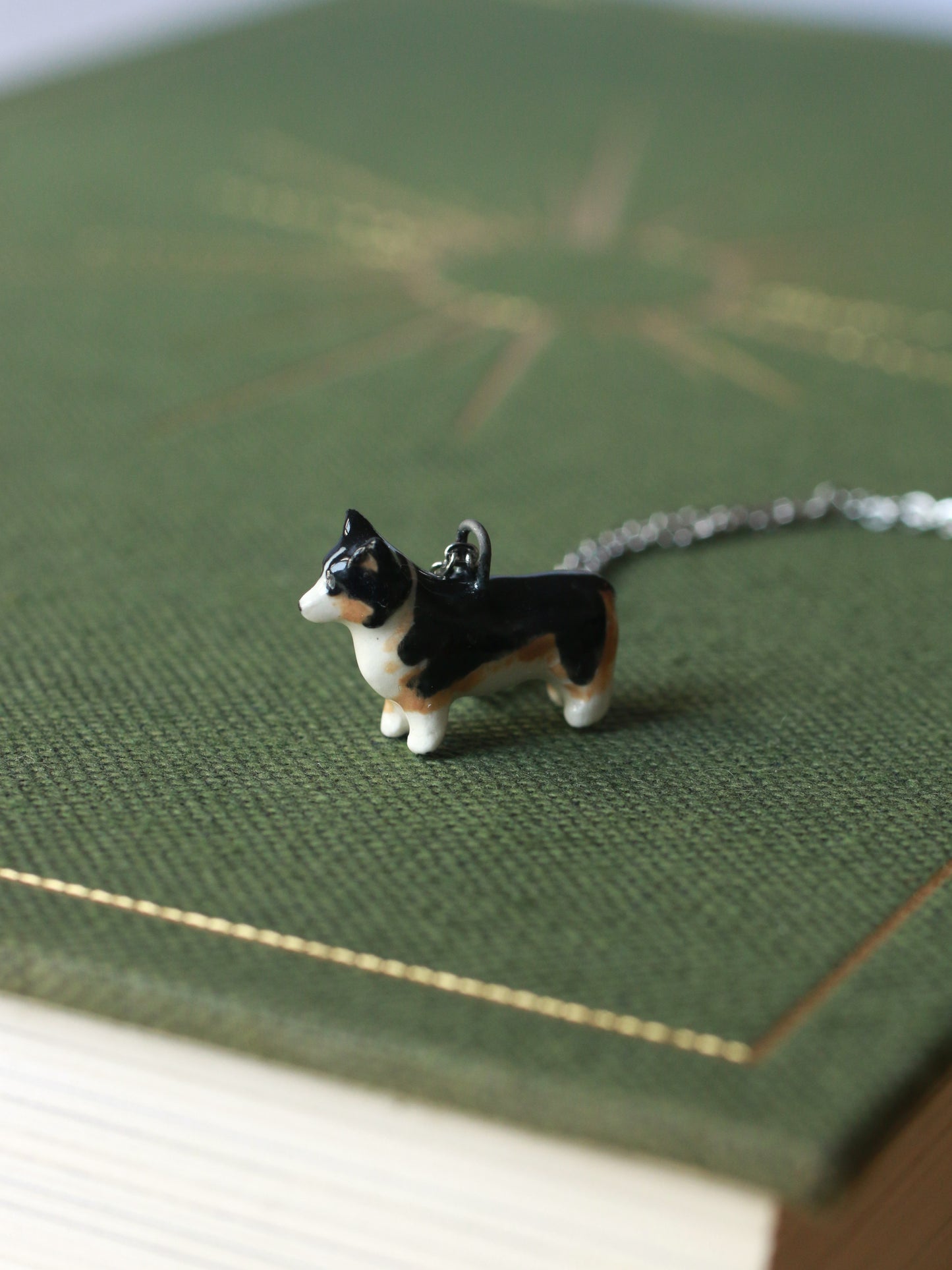 Black corgi necklace