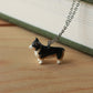 Black corgi necklace