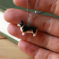 Black corgi necklace
