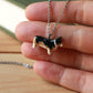 Black corgi necklace