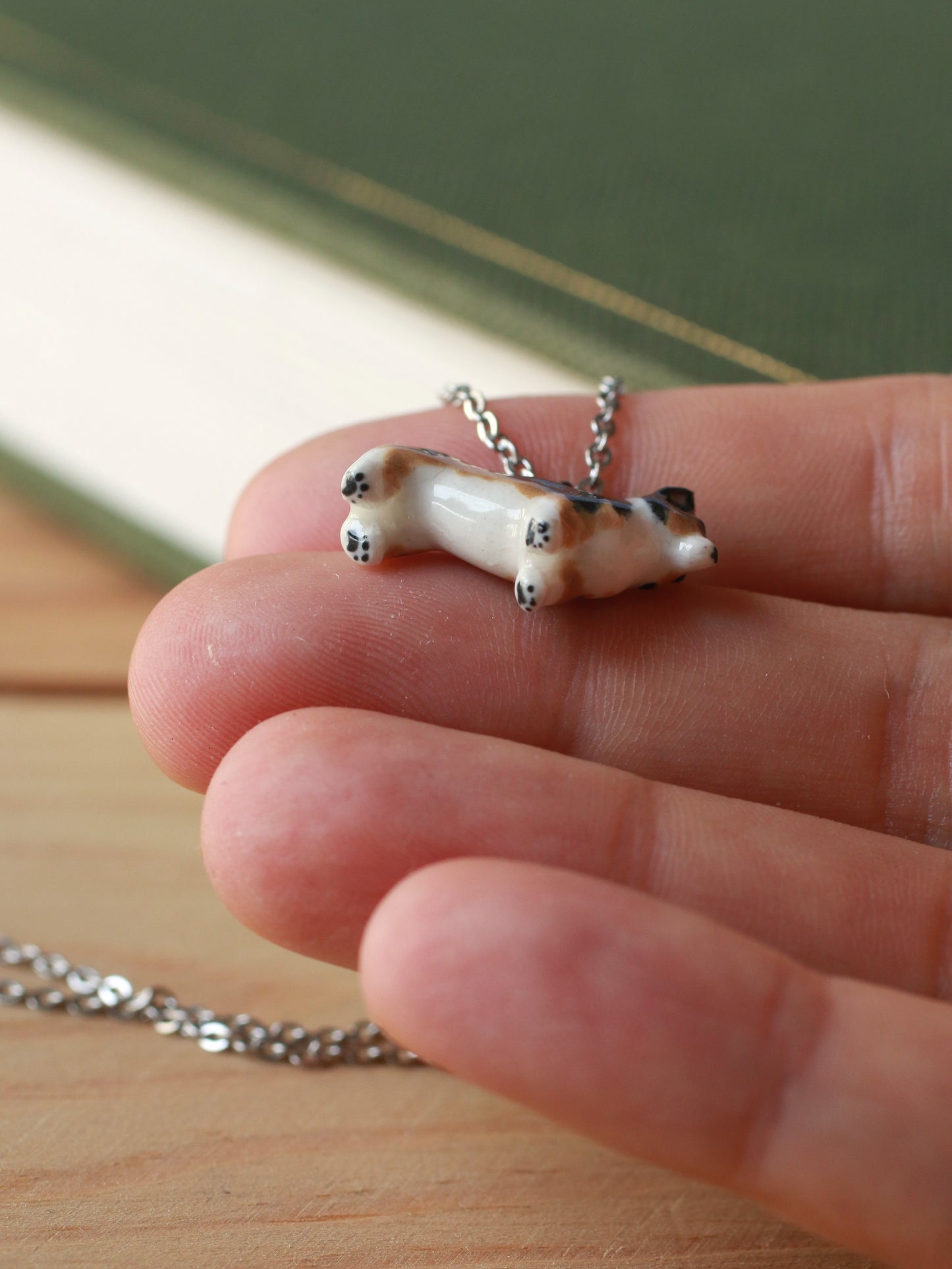 Black corgi necklace