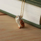 Barn owl necklace