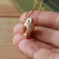 Barn owl necklace