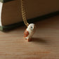 Barn owl necklace