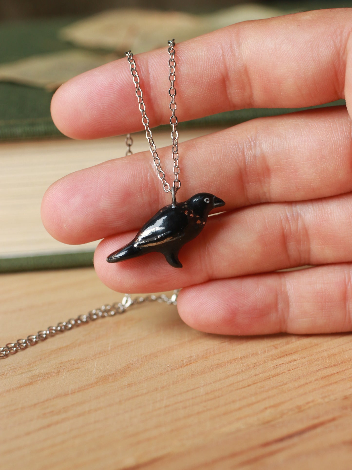 Crow necklace