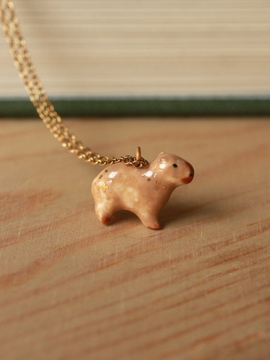 Capybara necklace