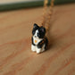 Tuxedo cat necklace