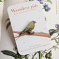 Greenfinch pin - wooden Greenfinch brooch