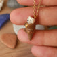 Sea Otter necklace - 22k gold details