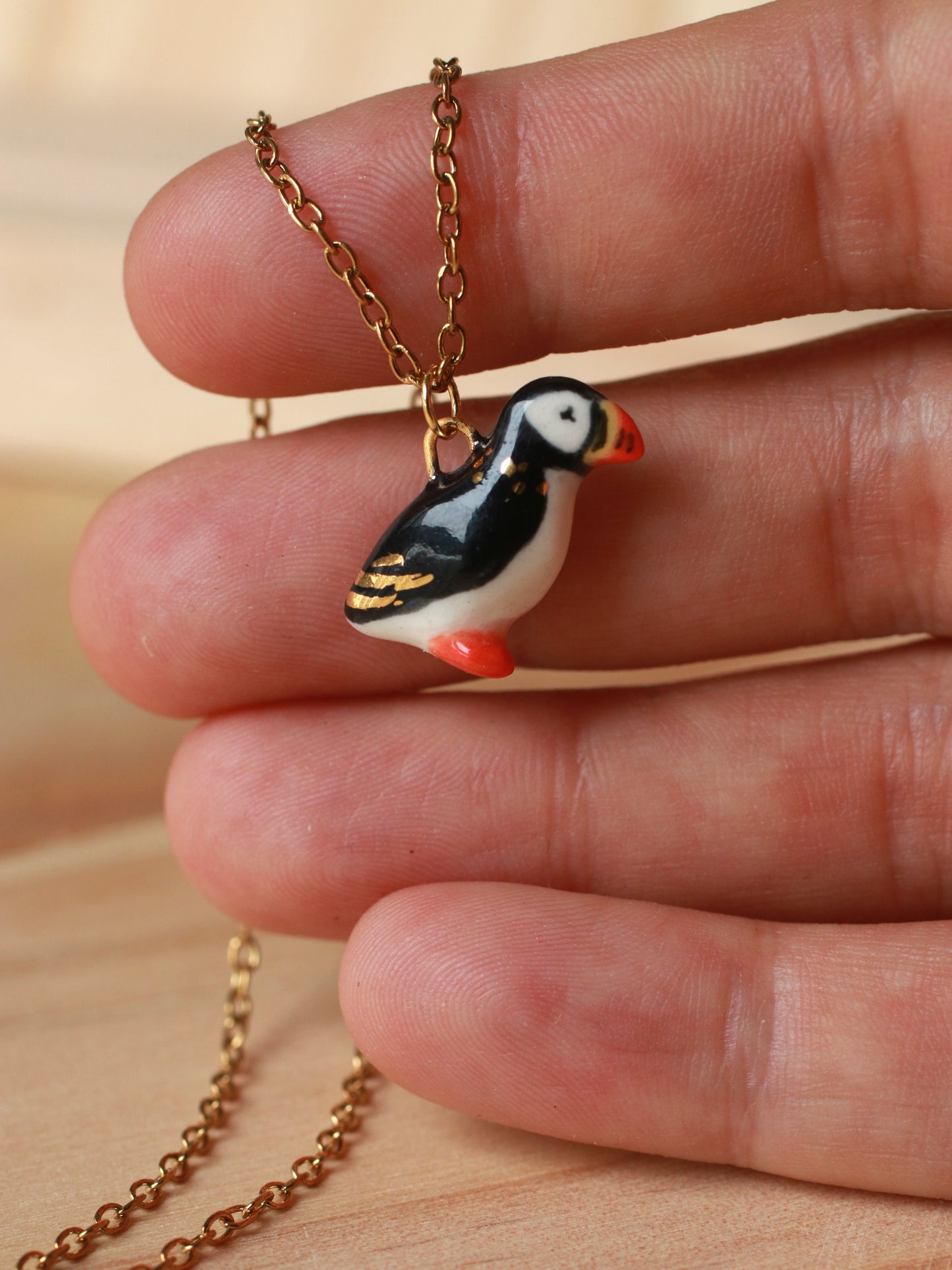 Puffin necklace