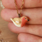 Robin necklace - 22k gold details