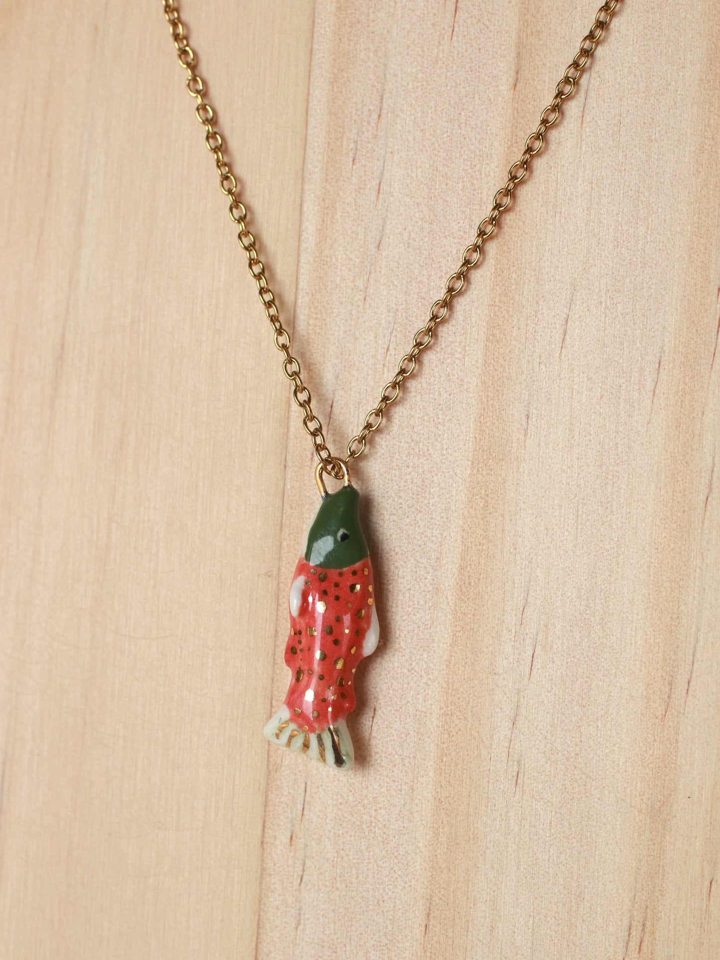 Salmon necklace