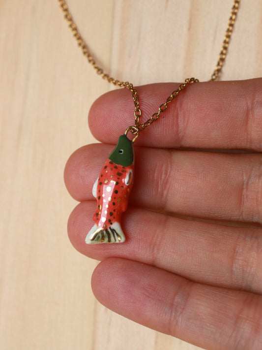 Salmon necklace