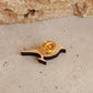 Jay pin - wooden bird pin