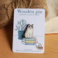 Ragdoll cat pin - wooden pin