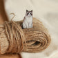 Ragdoll cat pin - wooden pin