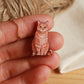 Orange tabby cat pin
